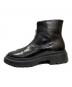 BARNEYS NEWYORK (バーニーズ・ニューヨーク) フロントジップブーツ ブラック サイズ:37H：6000円