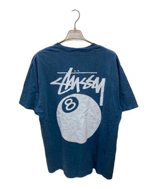 stussy（ステューシー）stussy (ステューシー) ８ボールtシャツ ブルー サイズ:Lの古着・服飾アイテム