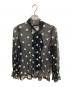 UNITED ARROWS (ユナイテッドアローズ) チュールフラワー ボウタイブラウス ‐ウォッシャブル‐ ブラック サイズ:-（実寸参照)：8000円