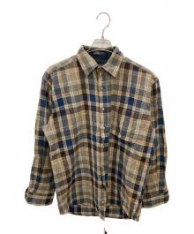 PENDLETON（ペンドルトン）の古着「古着ウールチェックシャツ」｜ブラウン×ネイビー