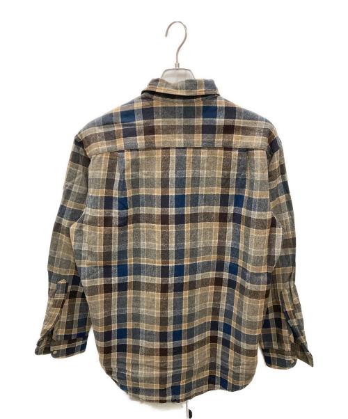 PENDLETON（ペンドルトン）PENDLETON (ペンドルトン) 古着ウールチェックシャツ ブラウン×ネイビー サイズ:Mの古着・服飾アイテム