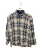 PENDLETONペンドルトン）の古着「古着ウールシャツ」｜ブルー×ベージュ