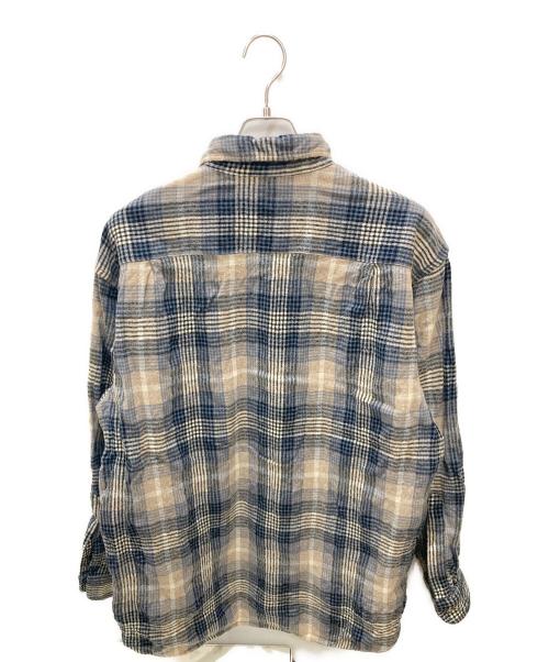 PENDLETON（ペンドルトン）PENDLETON (ペンドルトン) 古着ウールシャツ ブルー×ベージュ サイズ:XLの古着・服飾アイテム