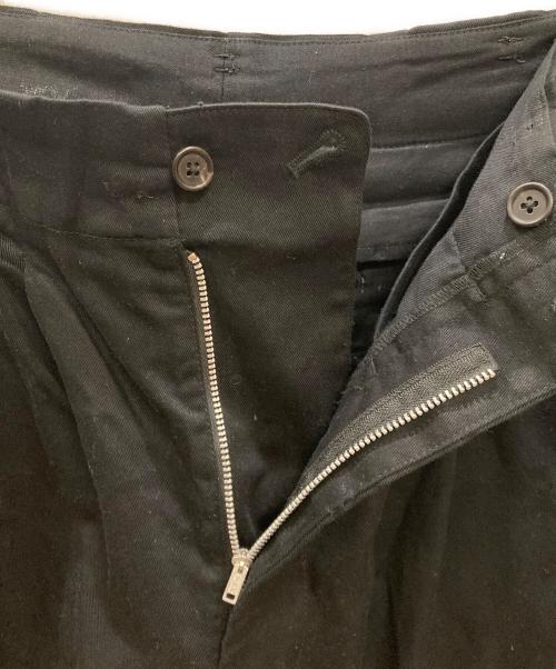 s'yte（サイト）s'yte (サイト) JACQUARD FRINGE STRIPE WIDE PANTS / ジャカード フリンジ ストライプ ワイドパンツ ブラック サイズ:3の古着・服飾アイテム