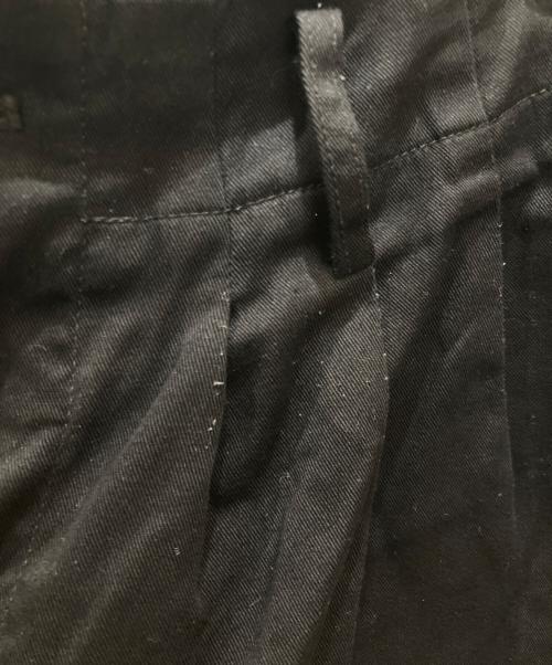 s'yte（サイト）s'yte (サイト) JACQUARD FRINGE STRIPE WIDE PANTS / ジャカード フリンジ ストライプ ワイドパンツ ブラック サイズ:3の古着・服飾アイテム