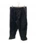 s'yte（サイト）の古着「JACQUARD FRINGE STRIPE WIDE PANTS / ジャカード フリンジ ストライプ ワイドパンツ」｜ブラック