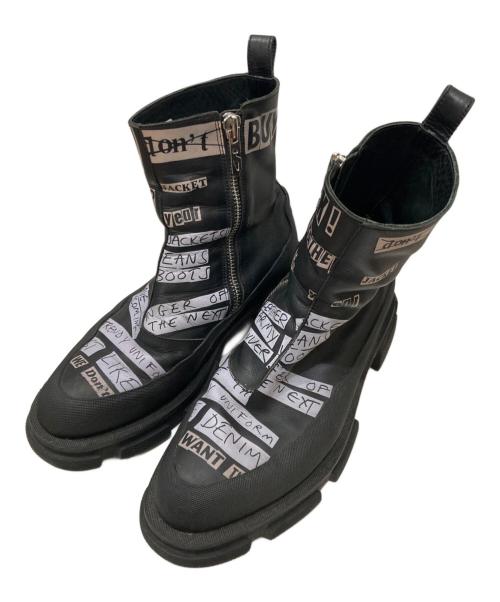 KIDILL（キディル）KIDILL (キディル) both (ボース) GAO ZIP BOOT-BLACK / ジップブーツ ブラック サイズ:42の古着・服飾アイテム