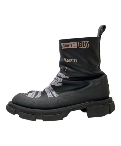 KIDILL（キディル）KIDILL (キディル) both (ボース) GAO ZIP BOOT-BLACK / ジップブーツ ブラック サイズ:42の古着・服飾アイテム