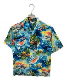 PENNEYS（ペニーズ）の古着「ヴィンテージレーヨンアロハシャツ」｜ブルー