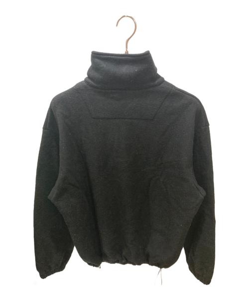 YOKE（ヨーク）YOKE (ヨーク) Silk Fleece Half Zip Pullover ブラック サイズ:2の古着・服飾アイテム