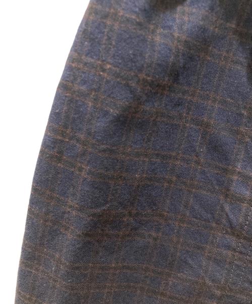 sacai（サカイ）sacai (サカイ) グレンチェック・ベルテッドクロップドパンツ ネイビー サイズ:1の古着・服飾アイテム