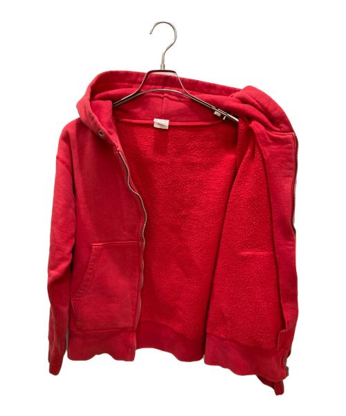 IRON HEART（アイアンハート）IRON HEART (アイアンハート) モーターサイクルジップパーカー レッド サイズ:Sの古着・服飾アイテム