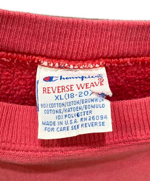 Champion（チャンピオン）Champion (チャンピオン) 90S リバースウィーブスウェット レッド サイズ:SIZE XL(18-20)キッズ規格の古着・服飾アイテム