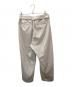 ATTACHMENT (アタッチメント) HARD TWISTED WOOL TROPICAL BELTED PANTS ベージュ サイズ:1：6000円
