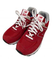 NEW BALANCE（ニューバランス）の古着「574ローカットスニーカー」｜レッド