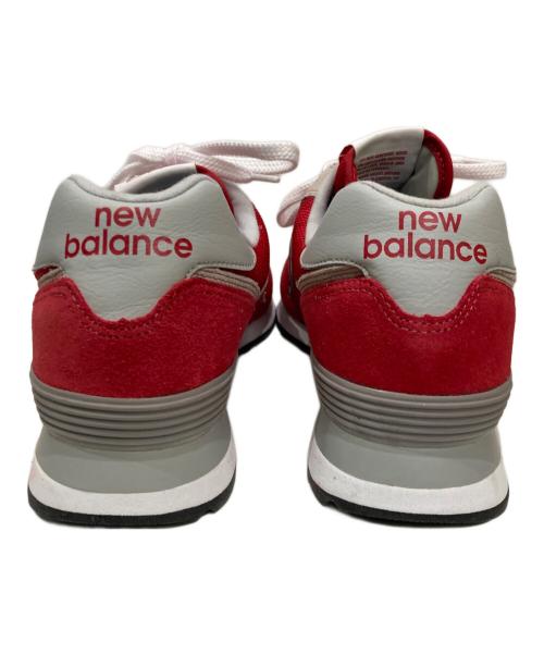 NEW BALANCE（ニューバランス）NEW BALANCE (ニューバランス) 574ローカットスニーカー レッド サイズ:28の古着・服飾アイテム