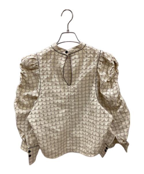 TODAYFUL（トゥデイフル）TODAYFUL (トゥデイフル) オープンショルダージャガードブラウス / Openshoulder Jacquard Blouse ベージュ サイズ:Freeの古着・服飾アイテム