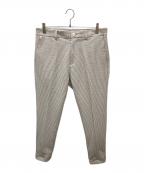 1piu1uguale3ウノピュウノウグァーレトレ）の古着「UNCON SLACKS アンコンスラックス シアサッカーパンツ」｜ベージュ