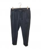 1piu1uguale3ウノピュウノウグァーレトレ）の古着「CREASE SLACKS / クリーススラックス イージーパンツ」｜ネイビー