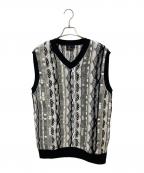 1piu1uguale3ウノピュウノウグァーレトレ）の古着「COOGI VEST / ニットベスト」｜グレー