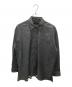1piu1uguale3（ウノピュウノウグァーレトレ）の古着「L/S BIG SHIRTS / バックロゴビッグシャツ」｜ブラック