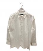 1piu1uguale3ウノピュウノウグァーレトレ）の古着「L/S BIG SHIRTS / バックロゴビッグシャツ」｜ホワイト