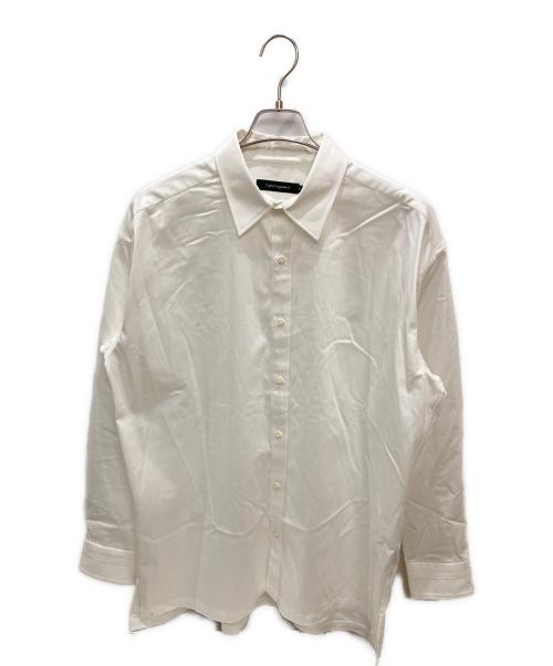 1piu1uguale3（ウノピュウノウグァーレトレ）1piu1uguale3 (ウノピュウノウグァーレトレ) L/S BIG SHIRTS / バックロゴビッグシャツ ホワイト サイズ:6の古着・服飾アイテム