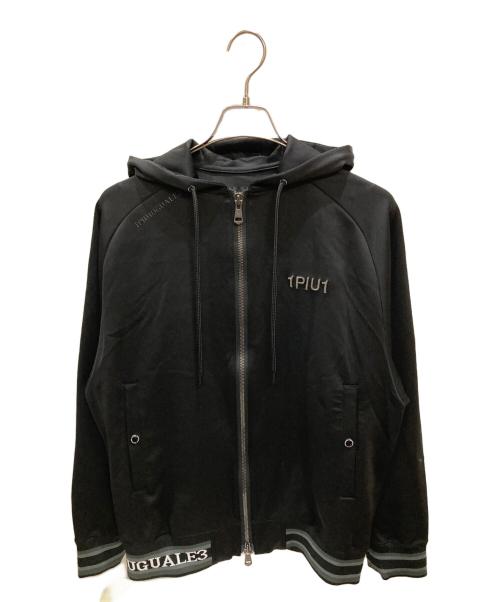1piu1uguale3（ウノピュウノウグァーレトレ）1piu1uguale3 (ウノピュウノウグァーレトレ) SPORT ZIP UP PARKA / ジップパーカー ブラック サイズ:6の古着・服飾アイテム