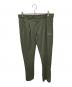 1piu1uguale3（ウノピュウノウグァーレトレ）の古着「113 GOLF TUCK PANTS / ゴルフタックパンツ」｜オリーブ