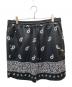 1piu1uguale3（ウノピュウノウグァーレトレ）の古着「113 GOLF BANDANA SHORTS / ペイズリー柄ゴルフショーツ」｜ブラック
