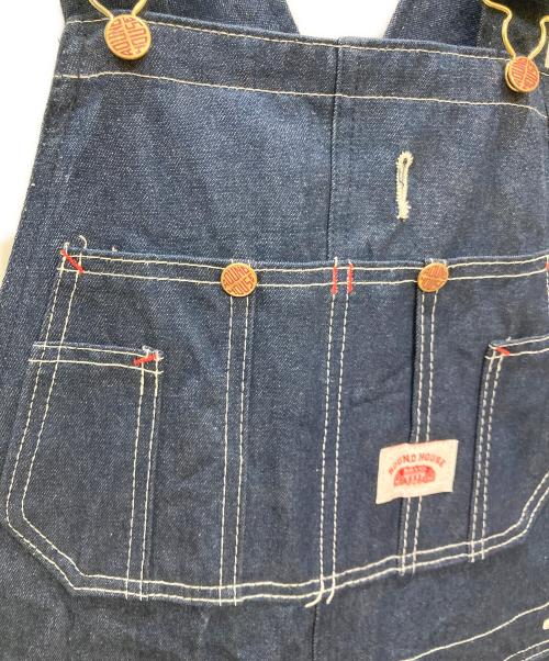 round house（ラウンドハウス）round house (ラウンドハウス) オーバーオール インディゴ サイズ:SIZE 76cm (W30)の古着・服飾アイテム