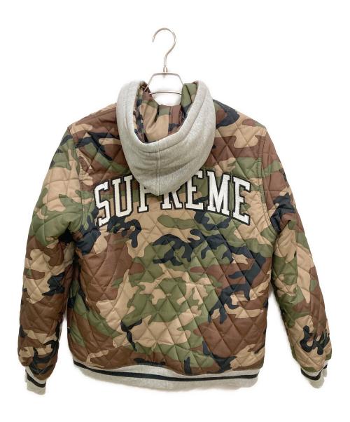 SUPREME（シュプリーム）SUPREME (シュプリーム) Champion (チャンピオン) リバーシブル迷彩ジャケット カーキ×グレー サイズ:Mの古着・服飾アイテム