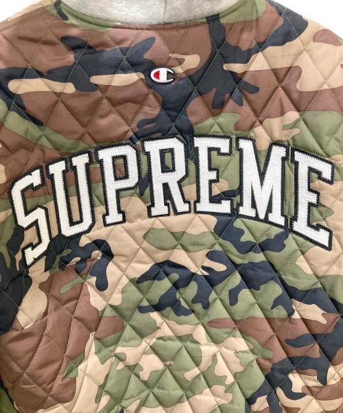 SUPREME（シュプリーム）SUPREME (シュプリーム) Champion (チャンピオン) リバーシブル迷彩ジャケット カーキ×グレー サイズ:Mの古着・服飾アイテム
