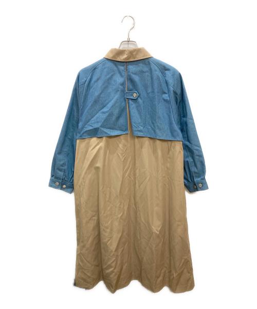 FONT LAB（フォントラブ）FONT LAB (フォントラブ) デニムドッキングステンカラーコート ベージュ サイズ:15 未使用品の古着・服飾アイテム