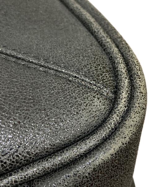 YOHJI YAMAMOTO（ヨウジヤマモト）YOHJI YAMAMOTO (ヨウジヤマモト) シャイニークラック加工レザートートバッグ ブラックの古着・服飾アイテム
