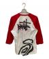 stussy (ステューシー) 古着ラグランTシャツ ホワイト×レッド サイズ:L：6000円