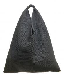 MM6 Maison Margiela（エムエムシックスメゾンマルジェラ）の古着「メッシュジャパニーズトートバッグ / トライアングルバッグ」｜ブラック