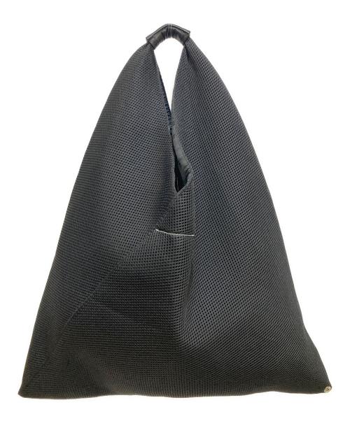 MM6 Maison Margiela（エムエムシックスメゾンマルジェラ）MM6 Maison Margiela (エムエムシックスメゾンマルジェラ) メッシュジャパニーズトートバッグ / トライアングルバッグ ブラックの古着・服飾アイテム