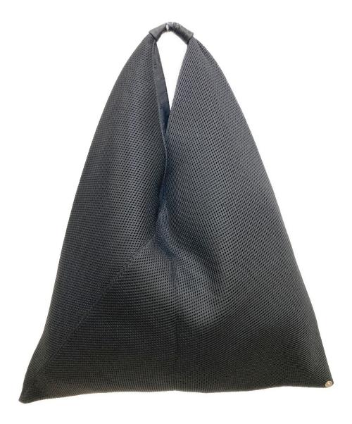 MM6 Maison Margiela（エムエムシックスメゾンマルジェラ）MM6 Maison Margiela (エムエムシックスメゾンマルジェラ) メッシュジャパニーズトートバッグ / トライアングルバッグ ブラックの古着・服飾アイテム