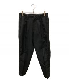 中古・古着通販】KOLOR (カラー) 切替チェックスラックス ブラウン