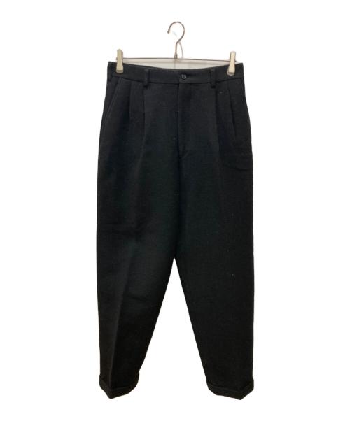 COMME des GARCONS HOMME（コムデギャルソン オム）COMME des GARCONS HOMME (コムデギャルソン オム) 90Sウールポリスラックス ブラック サイズ:Mの古着・服飾アイテム