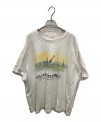 BANANA REPUBLICバナナリパブリック）の古着「80S サファリプリントTシャツ」｜ホワイト