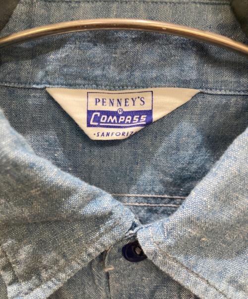PENNEYS（ペニーズ）PENNEYS (ペニーズ) ヴィンテージシャンブレーシャツ ブルー サイズ:不明の古着・服飾アイテム