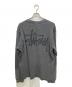 stussy (ステューシー) ストックロゴ サーマル ロンT / 長袖Tシャツ　 グレー サイズ:L：10000円