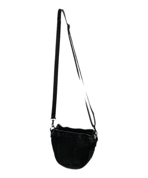 Yohji Yamamoto pour homme（ヨウジヤマモト プールオム）Yohji Yamamoto pour homme (ヨウジヤマモト プールオム) 巾着ショルダーバッグ ブラックの古着・服飾アイテム