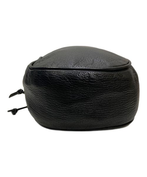 Yohji Yamamoto pour homme（ヨウジヤマモト プールオム）Yohji Yamamoto pour homme (ヨウジヤマモト プールオム) 巾着ショルダーバッグ ブラックの古着・服飾アイテム