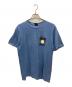 stussy（ステューシー）の古着「ピグメントダイプリントTシャツ」｜ブルー