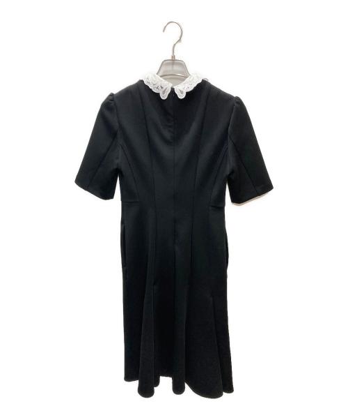 CELFORD（セルフォード）CELFORD (セルフォード) 半袖襟付きワンピース ブラック サイズ:Mの古着・服飾アイテム
