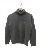 BURBERRY BLACK LABELバーバリーブラックレーベル）の古着「カシミヤタートルネックニット」｜グレー