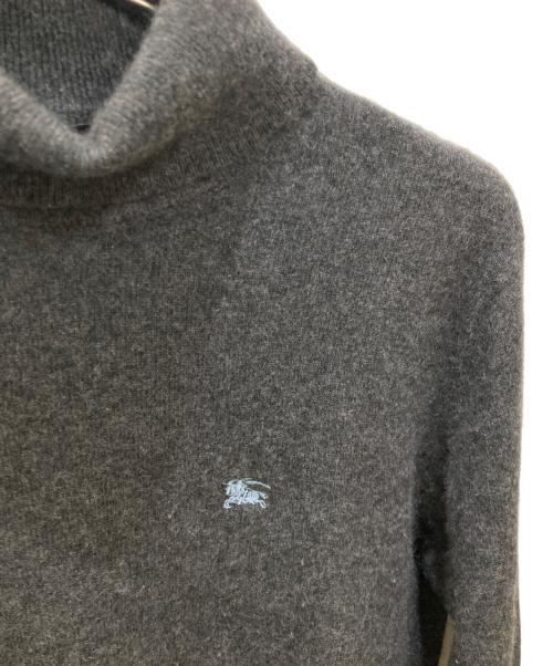 BURBERRY BLACK LABEL（バーバリーブラックレーベル）BURBERRY BLACK LABEL (バーバリーブラックレーベル) カシミヤタートルネックニット グレー サイズ:2の古着・服飾アイテム
